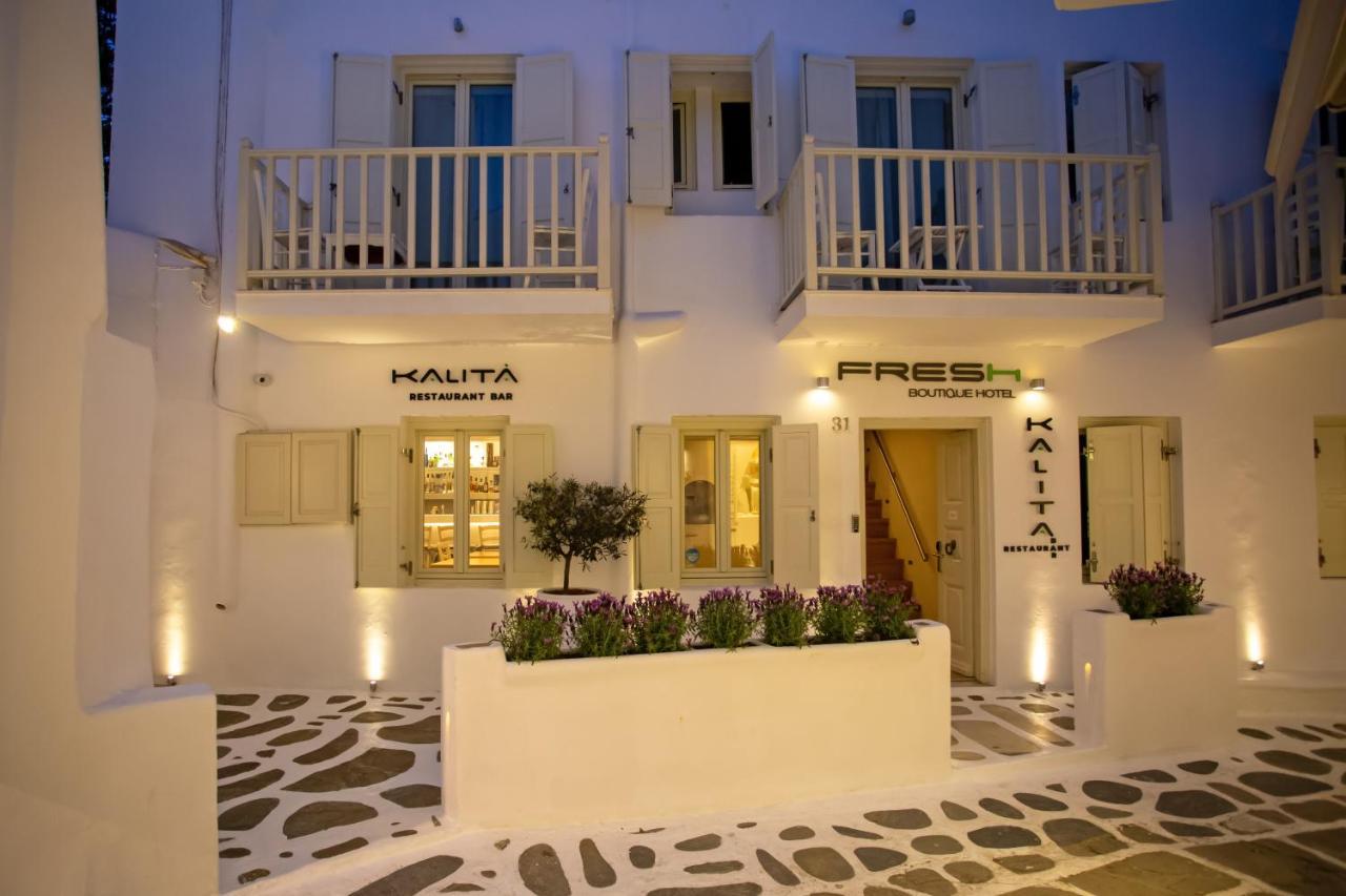 Fresh Boutique Hotel Mykonos Town Exteriör bild